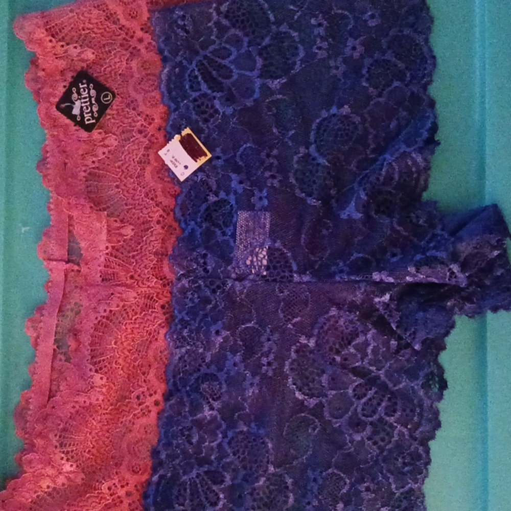 Lace panties size Large